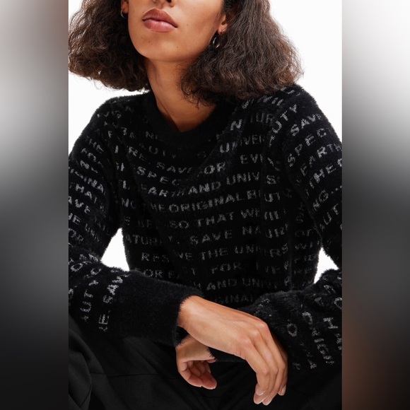 🔥NWT Desigual Manifesto Sweater - Picture 7 of 12